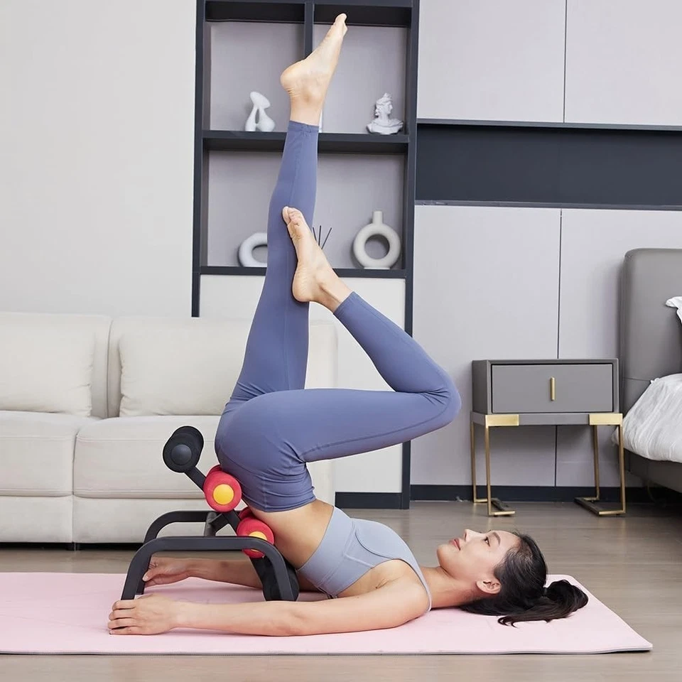 Yogastuhl Mini Inversionsbank mit Rückenmassagerolle, 400 lbs Gewichtskapazität - Bild 1 von 4