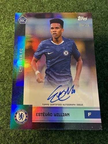 topps chelsea team set 25/26 • Estêvão Willian Autograph 06/25