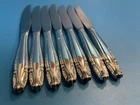 Wallace Sterling Silver Handle Stradivari Dinner Knives 7 Pce Made In USA