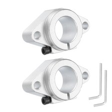 2pcs SHF25 Aluminum Linear Motion Rail Clamping Rod for 25mm Diameter Shaft