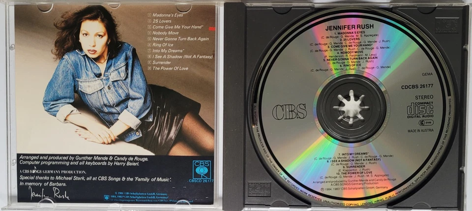Jennifer Rush - Jennifer Rush (CD, 1984) Ring of Ice - Bild 3 von 3