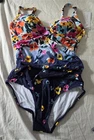 NWT Anne Cole 12 Twist Front 1PC Swimsuit Floral 134904