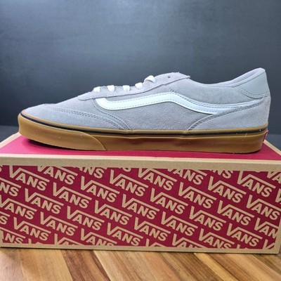 Vans Brooklyn Ls Mens 14 Drizzle Grey Suede Gum Sole Skate Shoes VN000D7QKAQ New