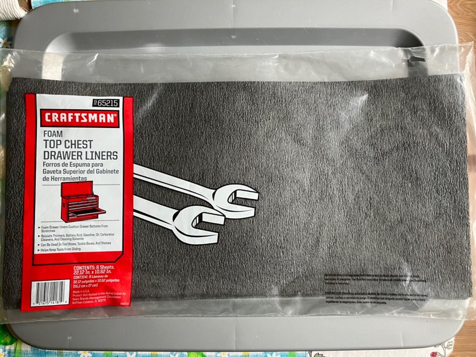 Craftsman USA Foam Top Chest Drawer Liners 65215 Missing One eBay