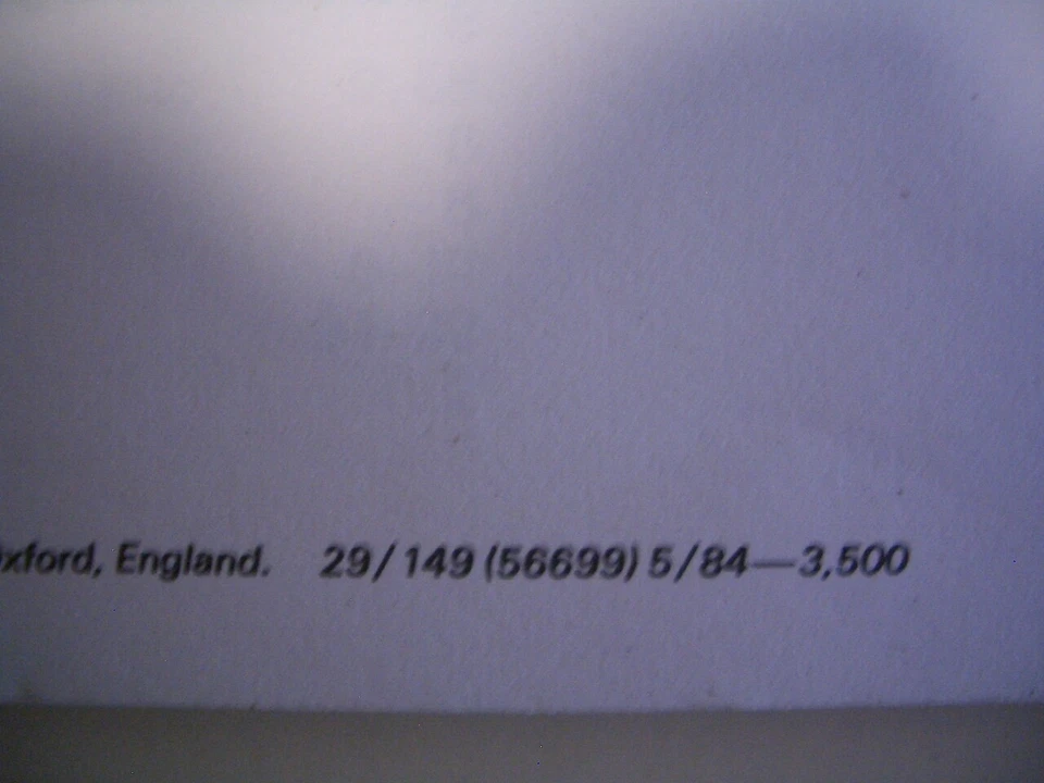 AUSTIN/ROVER MONTEGO del 1984 - LIBRETTO USO E MANUTENZIONE ORIGINALE  - Immagine 2 di 2