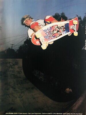 Alva Skateboard Print Ad 10x8 Vintage Eddie Reategui Alva Skateboard Print Ad 10x8 Vintage Eddie Reategui