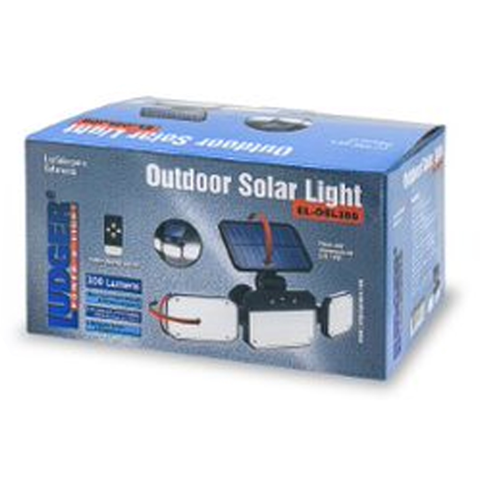 Ludger 300 Lumens Outdoor Solar Powered SMD LED Motion Flood Light ELOSL300 784644513729 eBay