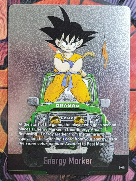 Son Goku E-48 Silver Energy Marker Dragon Ball Manga Booster Card