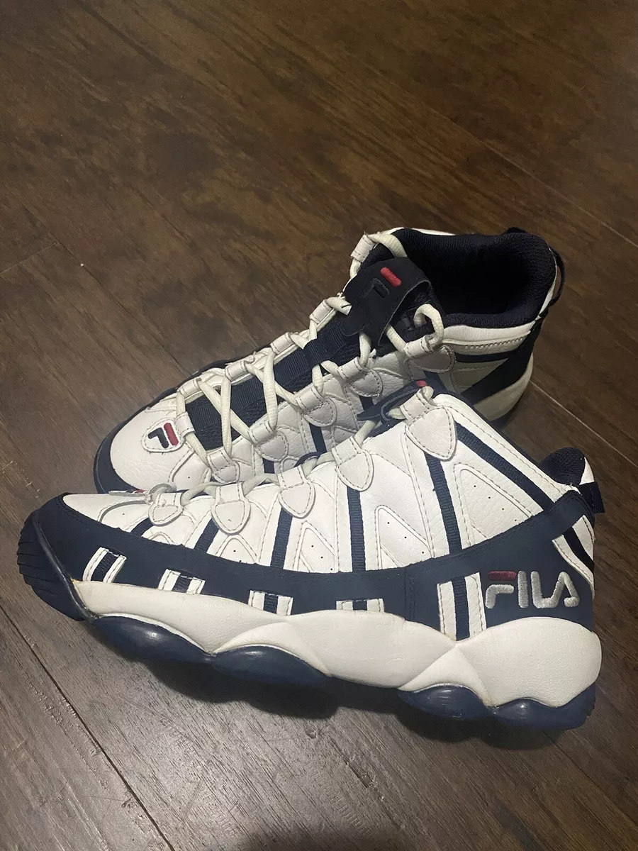 Fila Men&#039;s Stackhouse Spaghetti Blue basketball shoes Size 9.5 mens | eBay