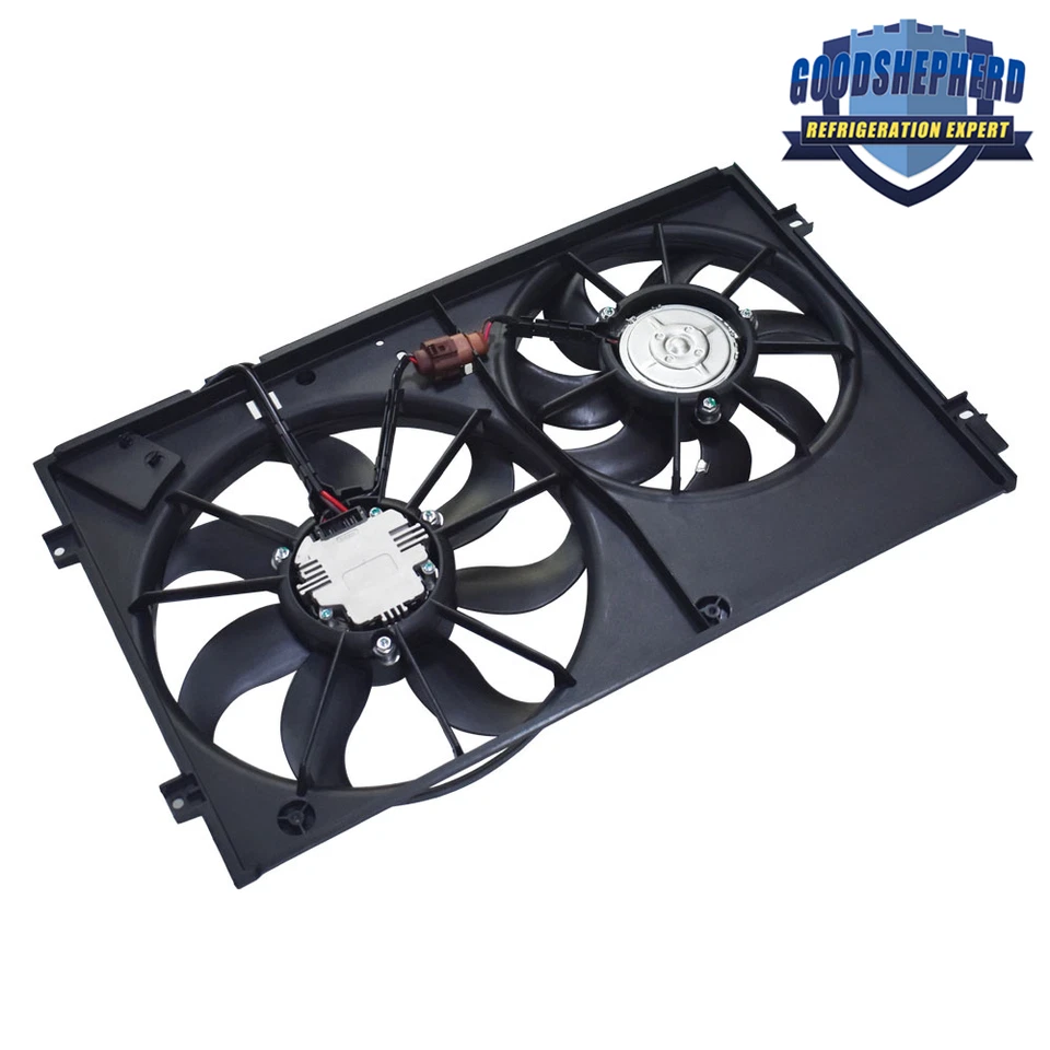 Conjunto de ventilador de refrigeración del radiador para Volkswagen Jetta 2005-2014 2015 2,5 L VW3120100 Foto 3 de 4
