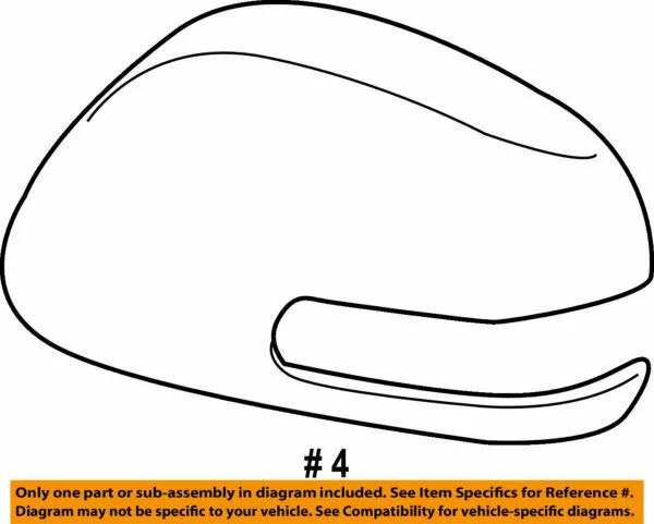 87945-12070-B1 Toyota Cover, outer mirror, lh 8794512070B1, New 
