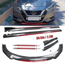 Front Bumper Lip Spoiler Splitter Carbon Fiber For Nissan Maxima 09-15 Bod Kit