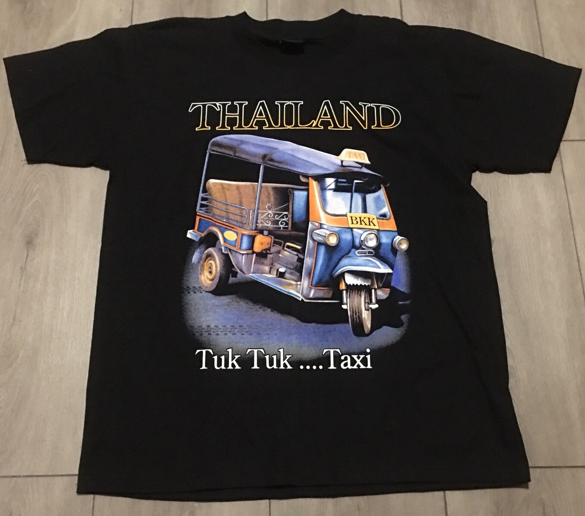 ミュージシャン Tuk-Tuk L/S Tee XL SHADOWS ENTH Thailand Mens Black T Shirt XL Tuk Tuk Taxi Cotton Mr. Big Front +