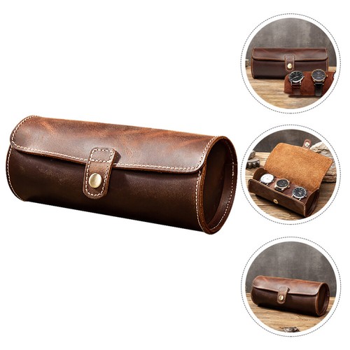 Watch Box Man Portable Storage Case Retro Organizer Travel - Picture 9 of 12