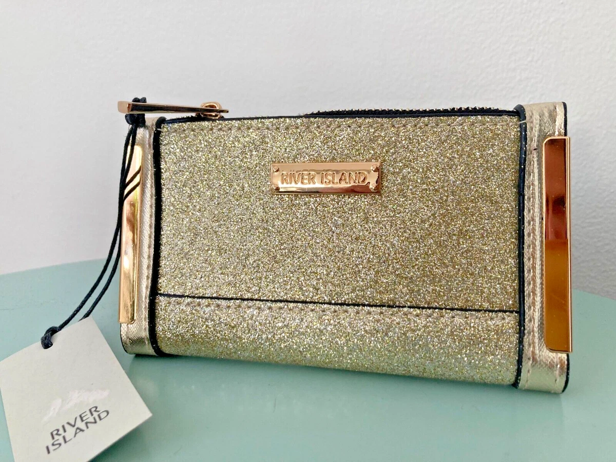 River island sales gold purse