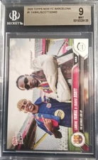 2025 TOPPS NOW FC BARCELONA #1 LAMINE YAMA /TRAVIS SCOTT/22483 BGS 9