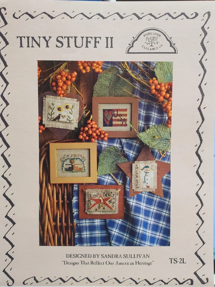 Homespun Elegance Counted Cross Stitch TINY STUFF II Chart - Image 2 of 3