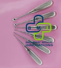 Volkmann Bone Curette Surgical Orthopedics Instruments Best Quality Set of 6 Pcs