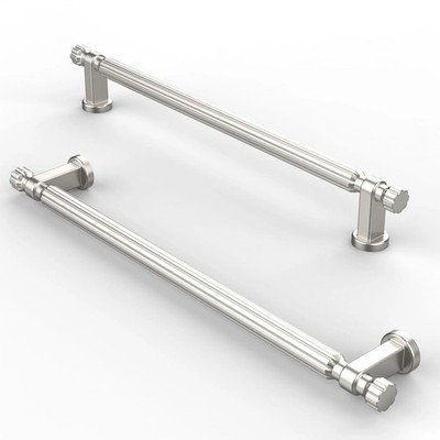 FURNIWARE Schrankgriffe Schubladenzug Küchentür Nickel gebürstet 192 mm 10 Stück