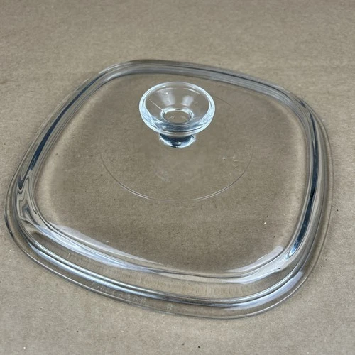 Pyrex A-9-C Corning Ware Clear Square Glass Domed Lid Replacement  Only