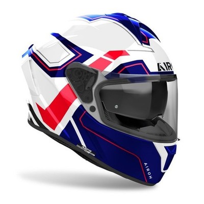 Airoh Spark 2 Dart Blue/Red/White Gloss Motorcycle Full Face Helmet ECE 22.06