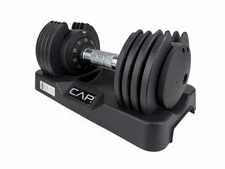 CAP Single Barbell 25 lb Quick Select Adjustable 5 lb to 25 lb Dumbbell~READ