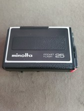 Minolta Pocket Flash 25 Flash Unit For Pocket Autopak Camera Flash TESTED 