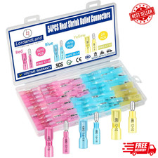 54PCS Heat Shrink Bullet Wire Connectors Kit 22-10AWG Waterproof Bullet Connecto