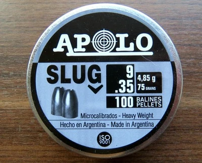 Neues AngebotHohlspitz Diabolo Apolo Slug Kaliber 9 mm Sport glatt Luftgewehr Wettkampf +