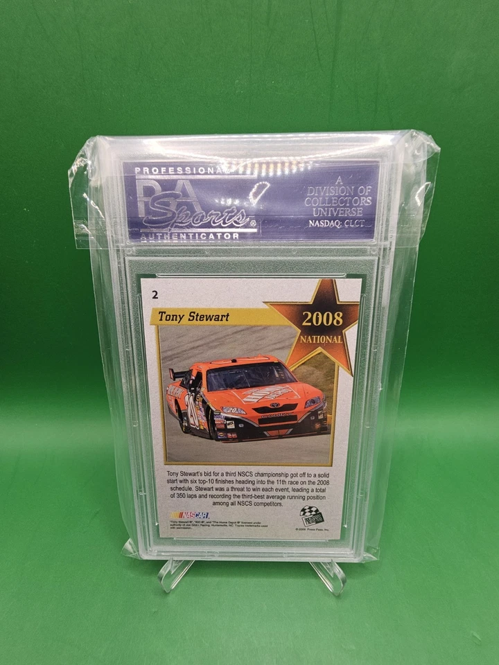 2008 Press Pass VIP Tony Stewart - Chicago National - PSA 8.5 - Image 2 of 3