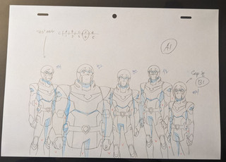 Voltron: Legendary Defender Official Animation Line Art (5 Paladins)