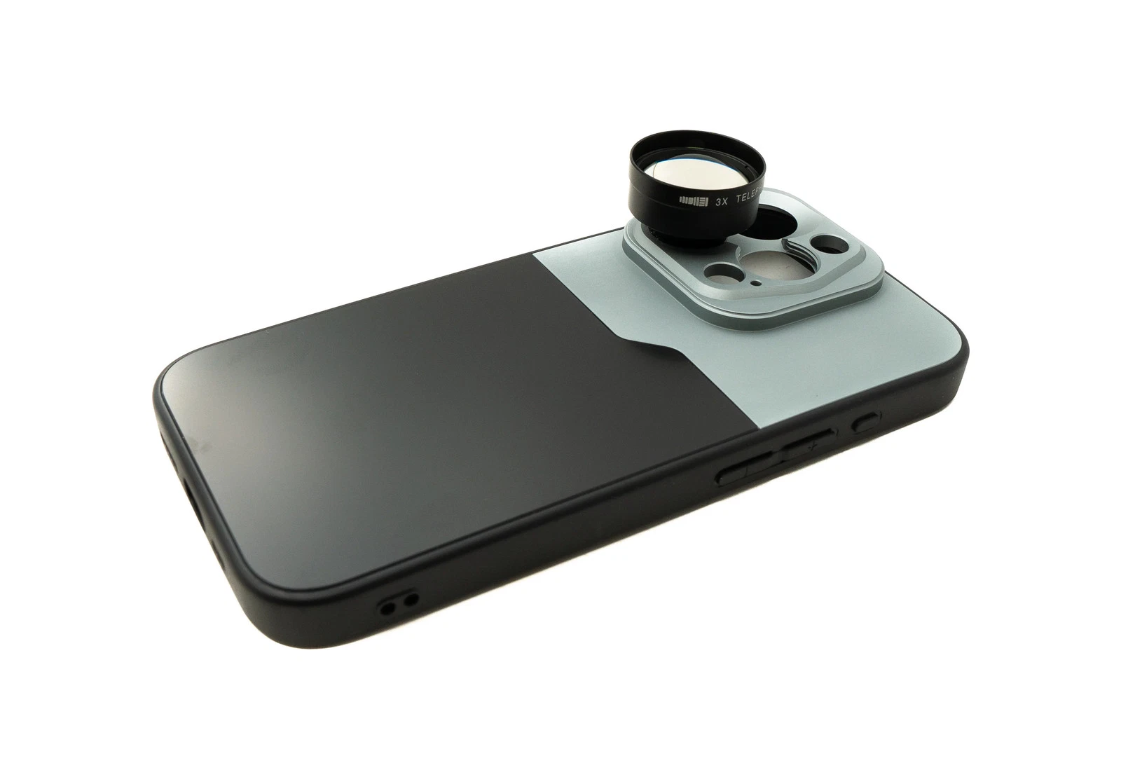 System-S Zoom Lens 3x Telephoto Lens 37mm Filter with Case for iPhone 15 Pro