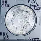 1921 BU GEM MORGAN SILVER DOLLAR UNC MS+++ U.S. MINT RARE COIN 6952