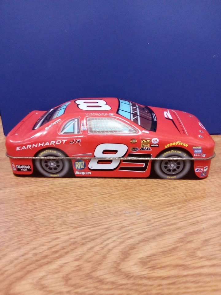 Caja de almacenamiento de coche de hojalata vintage Dale Earnhardt Jr #8 NASCAR 2006 ((bin w) Foto 4 de 4