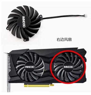 1PC INNO3D Yingzhong RTX3070 LHR 8GB TWIN X2 graphics card fan CF-12910S