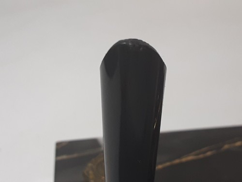 Vintage Lions Marble Desktop Perpetual Calendar Pen Holder Zone Chairman Rare - Picture 18 of 23