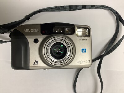 Minolta Vectis 40 Point And Shoot Camera 30mm-120mm Zoom TESTED WORKS