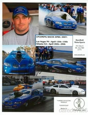 2007 Justin Humphreys signed Race Redi Pontiac GTO Pro Stock NHRA postcard