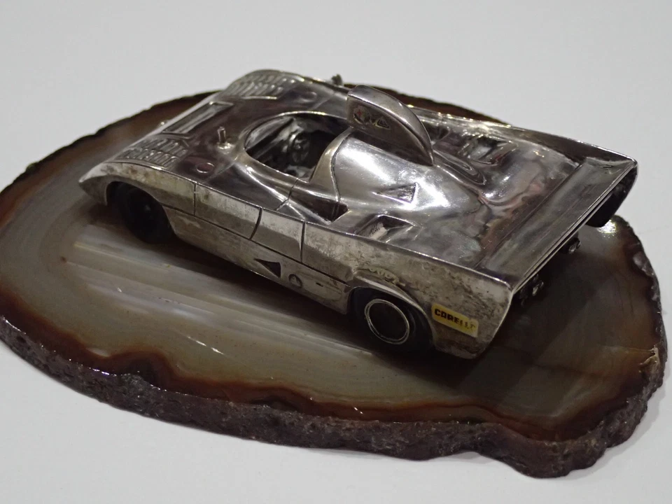 ALFA ROMEO 33 TT 12 MICHELE CONTI IN ARGENTO EDIZIONE LIMITATA SCALA 1:43 (S) - Immagine 4 di 4