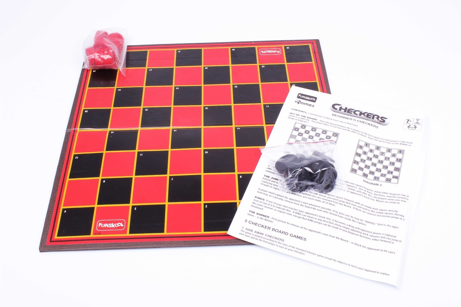 Checkers +5 Games Age 7+ Funskool Board Game 2 Players Indoor Game  8901383941503 | eBay