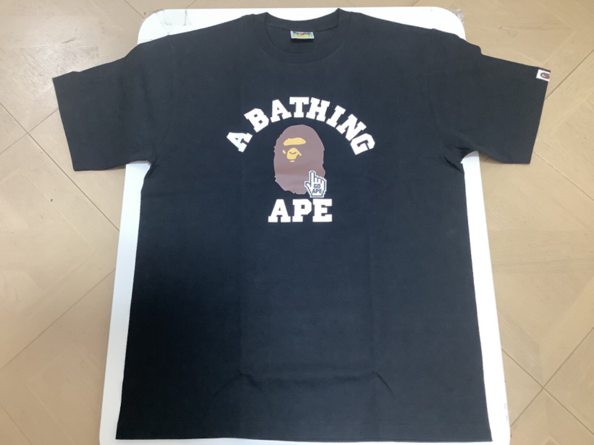 特大セール‼️ APE BAPE 黒 Tシャツ COLLEGE TEE エイプ BAPE X VGM 】COLLEGE TEE | bape.com
