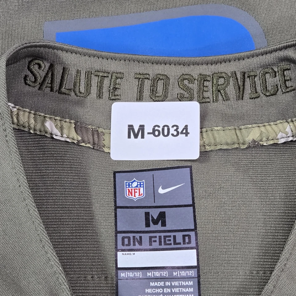 Camiseta deportiva de los Detroit Lions para niños M verde saludo al servicio Nike Mathew Stafford 8 Foto 3 de 4