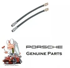 Porsche 911 912 914 930 65-89 2 Front Brake Hydraulic Hose OER 90135563201