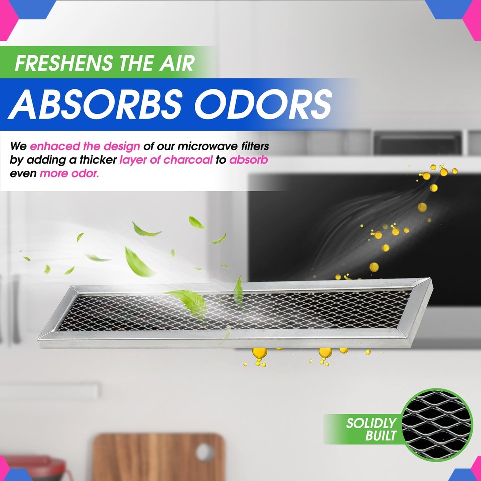 Microwave Filter Replacement 10.28" x 2.36" for GE JX81L WB02X11550 Frigidair... eBay