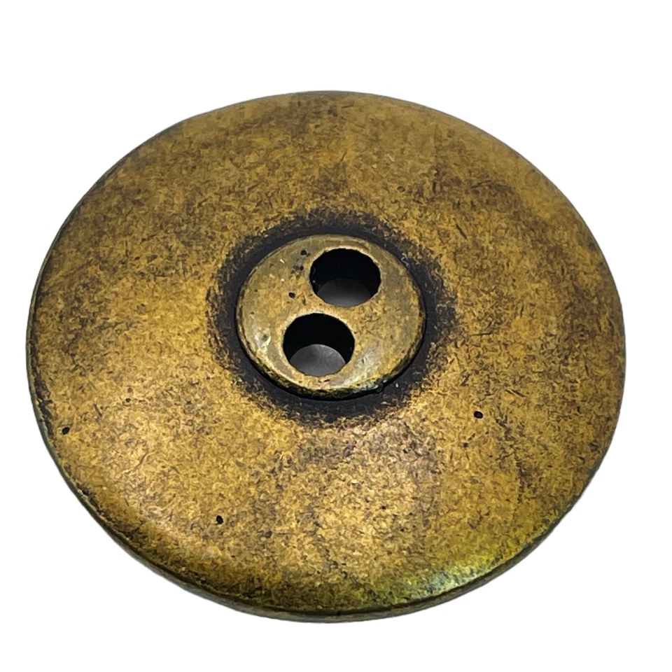 Vintage ESPRIT  Burnt Gold Tone Metal  Main Front Replacement button 1" - Image 2 of 4