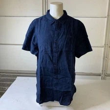 THE NORTH FACE Loghill Jacquard Shirt Men's Size L Summit Navy 