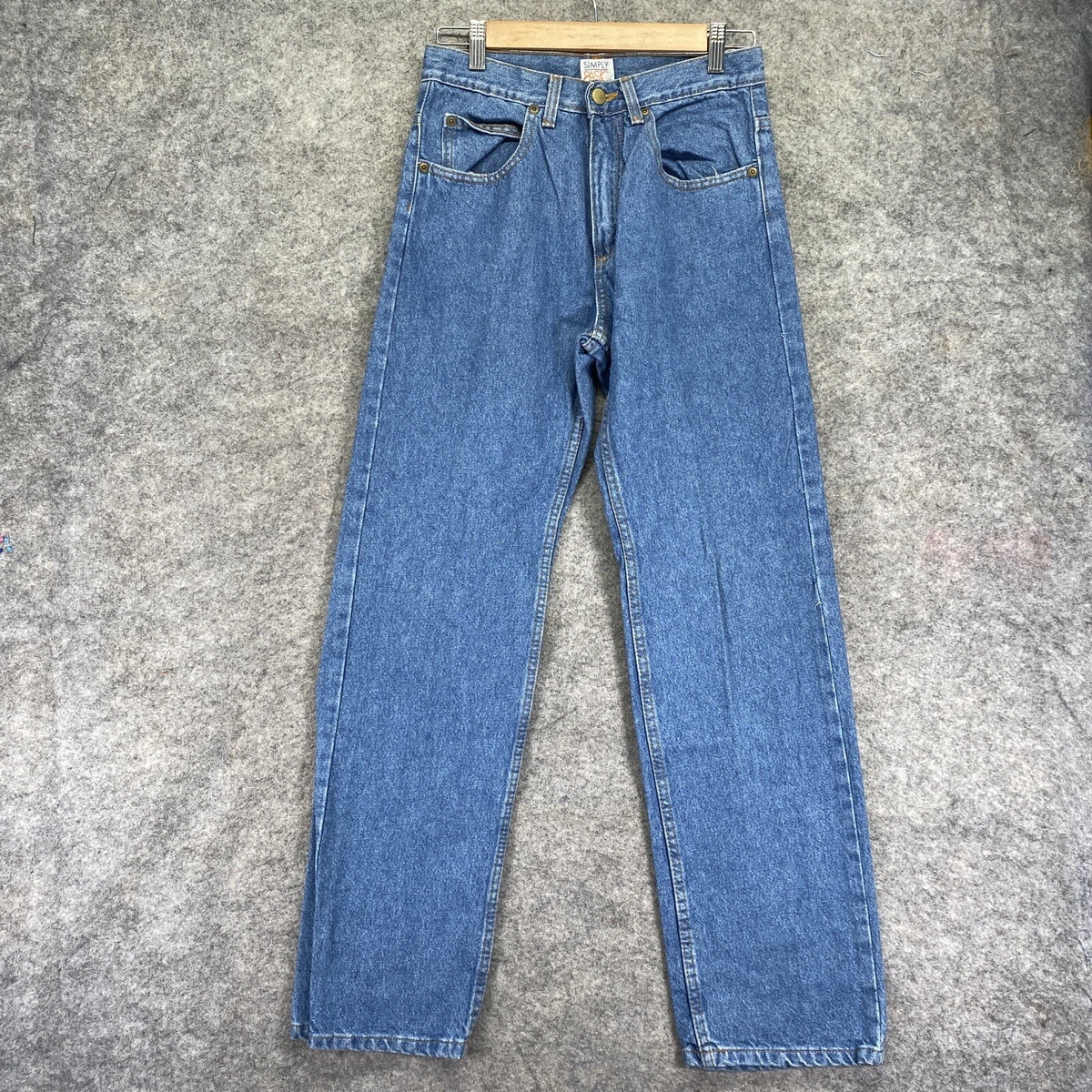 Simply Basic Jeans Mens 30 Denim Blue Straight Cut