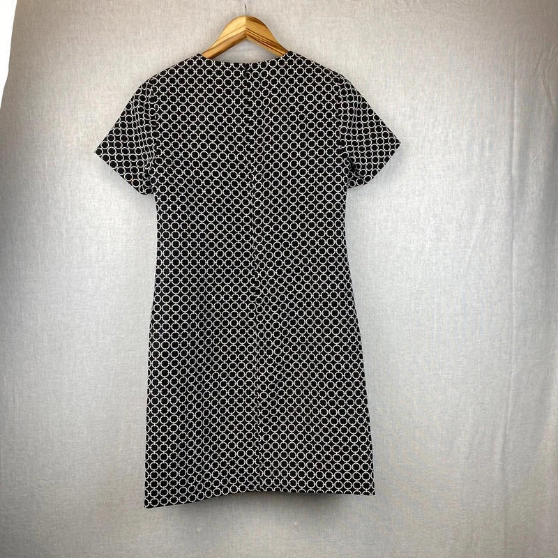 Abito Michael Kors nero bianco fantasia cerchio taglia XS