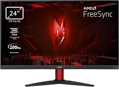 Acer Nitro KG242YE Gaming Monitor 23,8 Zoll (60 cm Bildschirm) Full HD, 100Hz