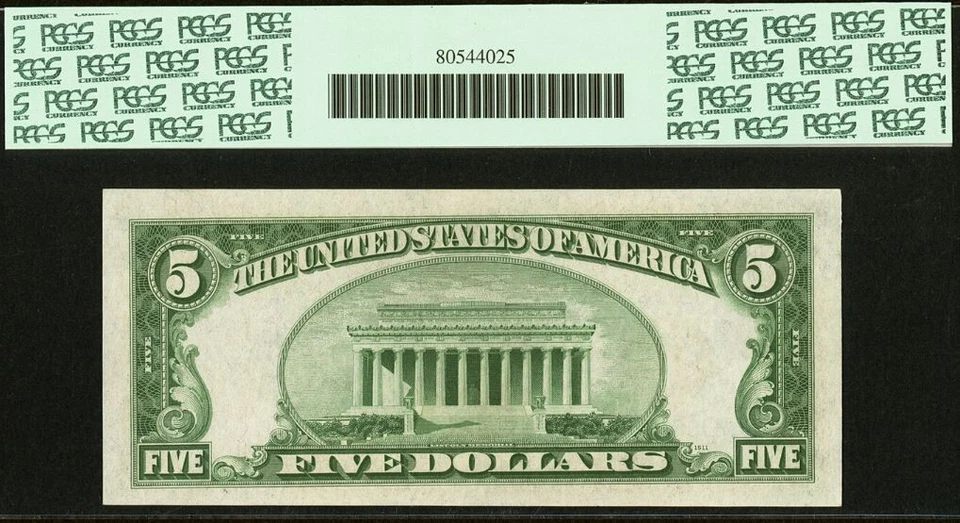 1934A $5 Federal Reserve Note PCGS 64PPQ - St Louis - Fr 1957-H - Image 3 of 3